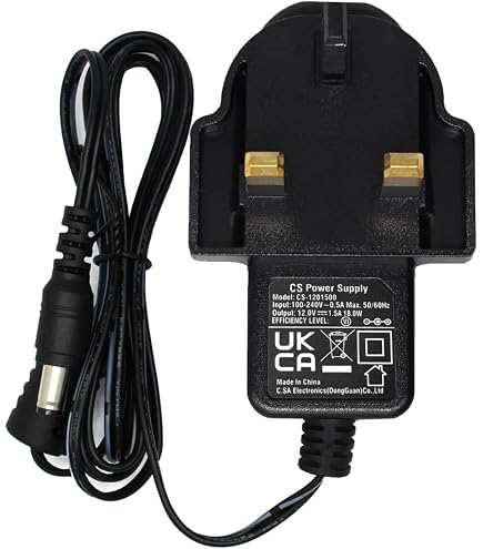 12V Power Supply AC To DC Adapter – UK 3-Pin Plug – For CCTV Security Cameras – 1A/2A/3A