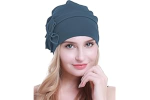 osvyo Baumwolle Chemo-Turbane Kopfbedeckung Beanie Mütze Kappe für Frauen Krebs Patienten Haarausfall