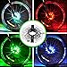 Produktbild Mefe Wiederaufladbare Bike Wheel Hub Lichter, wasserfest USB wiederaufladbare LED Bike 3 Modi Fahrrad Speichen Licht Sicherheit Licht Magic Dekoration