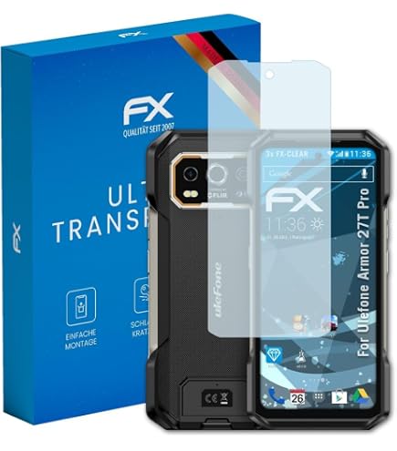 AtFoliX FX Hybrid Glass Panzerfolie Für Oukitel WP21 – 9H Härte, Kratzfest, Blasenfrei Montierbar