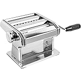 Marcato Macchina per la Pasta, Pasta Maker, Sfogliatrice per Pasta Fresca, in Acciaio Cromato, per Lasagne, Fettuccine, Tagli