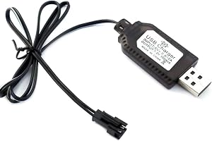 USB-laddningskabel Batteriladdningskabel, 1 st, 7.2V utgång | För Ni-Cd/Ni-MH/LiPo/LiFePo4-batterier SM-2-stifts adapter, används på RC Toys Car Tank Trucks Trains Boat