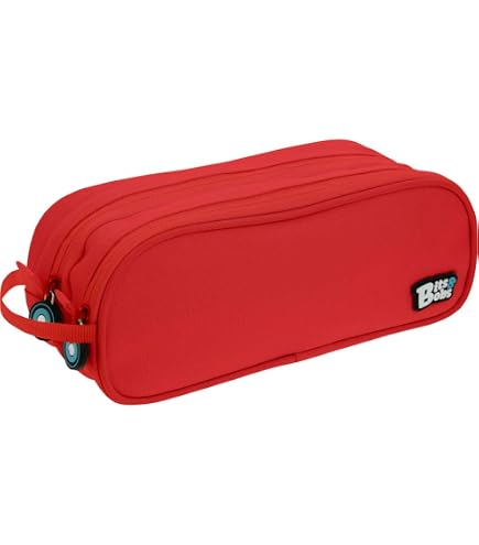 Trousse Scolaire Double Compartiment – Vert – 24,5x9,5 Cm – Collection Bits & Bobs Grafoplás – Poignées Caoutchouc - 6