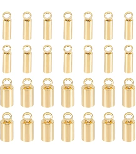 20 Tappi Terminali In Acciaio Inox Per Nastri - Argento, Per Spessore 3-4 Mm