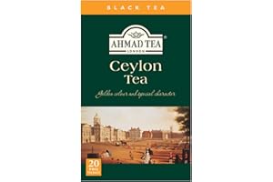 ‎AHMAD TEA Ahmad Tea Ceylon czarna herbata, 20 torebek herbaty z tasiemką/metką, hermetycznie zamknięte, zapakowane w folię