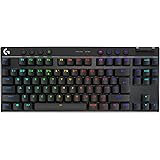 Logitech G PRO X TKL LIGHTSPEED Tastiera Gaming Wireless, design compatto senza tastierino numerico, LIGHTSYNC RGB, tasti PBT