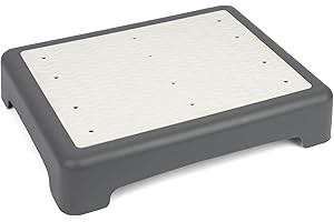 Strongtek Taburete de Medio Paso para Adultos y Ancianos, escalón móvil de plástico, Taburete de Oficina ergonómico, 3 "Alto, Antideslizante, Compacto y Ligero, 350 Libras de Capacidad