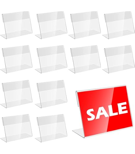 Présentoirs De Table En Acrylique A4 – Lot De 5, Avec Ruban Adhésif, Design En L, Pour Menus, Affiches, étiquettes, Mariages, Bureaux
