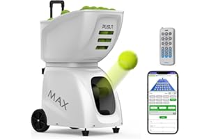 PUSUN PT-MAX C Tennisballmaschine - Automatischer Aufschlag mit einstellbarer Geschwindigkeit und Winkel - Langlebiger Aufbau - Hohe Kapazität - Ferngesteuert - Premium Trainingsgerät für Spieler aller