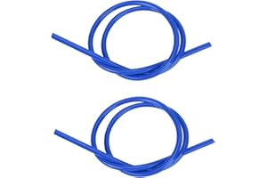 MAJATOU Fil D'allumage, 2 Pièces 8 Mm de Fil D'allumage en Carbure de Silicium, Accessoire D'allumage pour Voitures (1 M de Long)(bleu)