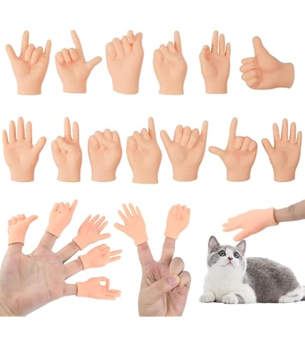 Mailfull Mini Hände Fingerpuppen Set - 20 Stück Kleine Hände Für Spiele & Streiche