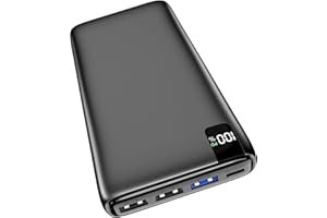 A ADDTOP Power Bank 26800mAh - 22,5 W Schnellladefunktion Powerbank mit 4 Ausgängen und LED-Anzeige, Externe Handyakkus USB-C-EIN/Ausg, Akkupack kompatibel mit iPhone, Galaxy, Telefone
