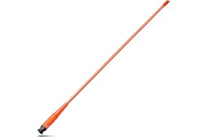 HYS Double Bande BNC Radio Antenne 2m/70cm Antenne VHF/UHF Compatible avec Cobra Midland Uniden Portable/Portable BNC 144/430MHz Walkie Talkie (Orange)