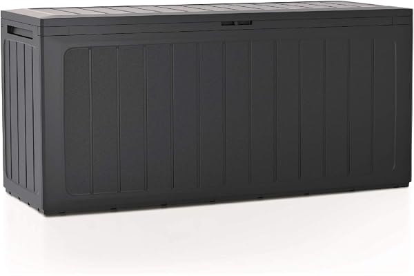 Prosperplast Boardebox garden box coussin box coffre de jardin verrouillable 280 litres anthracite