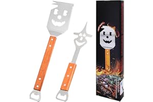 WYDEXINT 2 Pcs Grillspatel Für Grill, 7-In-1-Grillwerkzeug Für Grill,Grill Spachtel, Multifunktion Grillwerkzeug, Multifunktion Grillbesteck, Grillzubehör Männer Geschenk