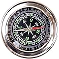 Boosty® Stainless Steel Directional Magnetic Compass for Feng Shui/Travel (Black)