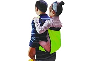 JEESHAN Sac de transport souple et léger pour enfants - Vert - Double couche - Pour les voyages courts - Randonnée - Sac à dos - Transfert de ceinture pour les enfants vers la voiture, le fauteuil roulant, le