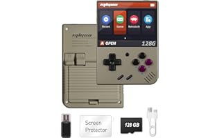 BULUHAHA Miyoo Mini Plus 128GB, Console di Giochi Portatile 15000+ Giochi, Linux System Cortex-A7 1.2GHz Retro Game Console, Console di gioco Retro 3.5" IPS, WIFI console portatile Miyoo Mini Plus+(gray)