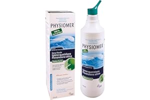 PHYSIOMER Spray Nasale Getto Forte - Siero di mare isotonico spray per sintomi cronici e post chirurgia - Per Adulti e Bambini - 210 ml