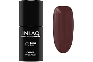 ‎INLAQ INLAQ® UV Nail Polish Brown - 6 ml Hema Free - Durable UV Polish - Nail Polish - Essential Collection - Gel Nails - Shellac Gel - Gel Polish without Hema | 1012- Brownie