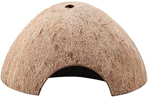 Zerodis Reptile cachant la Grotte, boîte de Reptiles lézard Tortue araignée Grotte nid Naturel Noix de Coco Coquille Tortue Aquarium masquer décor de Maison