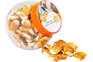 duvoplus, Meat! Envolturas de Pollo & Galleta 400g - ± 52st, Galleta crujiente, Snack Recubierto de Pollo, Alto Contenido de Carne, Ideal como merienda o recompensa para Perros a Partir de 6 Meses