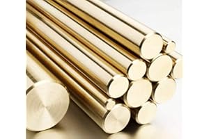 J&A RACING INTERNATIONAL Barre ronde en laiton CZ121 - Diamètre : 8 mm, 10 mm et 12,7 mm x 300 mm - Longueur idéale pour le modélisme (10 mm de diamètre)