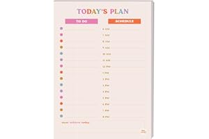 A5 Daily Planner Pad, Compact & Colourful Undated Desk Pad - 50 Tear-Away Pages - To-Do List & Daily Schedule - Vegetable Based Inks, 115gsm Paper, 100% Recycled, UK Made - Good Tuesday