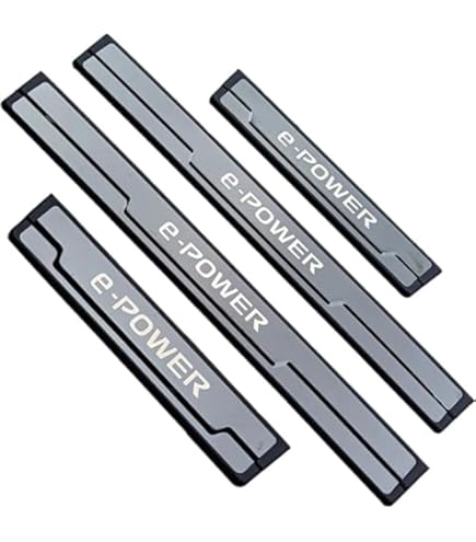 4 Stuks Rvs Auto Instaplijsten Protector Voor Nissan Qashqai J12 e-Power/X- Trail T33, Auto-instaplijstbeschermer Welkom Pedaal Strip Cover Kick Platen Protector Accessoires,B