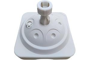 Ronyme Umbrella Base Parasol Stand Parasol Replacement Stable Umbrella Holder Water or Sand Filled for Beach Camping Garden Outdoor, White