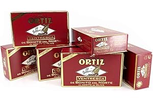 EL PALADAR JAMONERIA & DELICATESSEN Ventresca de Bonito ORTIZ - 6 latas de conserva de Ventresca de Bonito