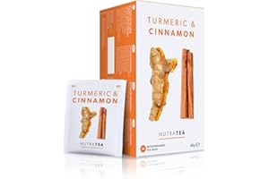 Nutra Tea - Turmeric & Cinnamon Tea - 20 Tea Bags - Herbal Tea