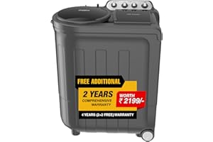 Whirlpool 8.5 kg 5 Star Semi-Automatic Top Loading Washing Machine (ACE 8.5 TRB DRY, GREY DAZZLE (10YR)-N, Grey Dazzle, 2x Dr