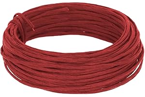 INNSPIRO Draht mit rotem Papier beschichtet, 3 mm x 10 m.