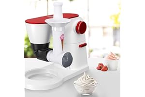 ‎OTOMITRA OTOmitra Fruchteismaschine für Bosch/ETA-Küchenmaschinen, Eisdessertmaschine Zubehör ist aus BPA-freien, lebensmittelechten Materialien hergestellt, macht gefrorene Desserts, milchfreies Eismaschine