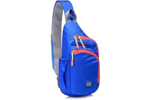 Gisdanchz Borsello Uomo Tracolla Zainetto Borsa A Spalla Uomo Zaino da Lavoro Uomo Sling Bag Rucksack Backpack Chest Bags Marsupio Uomo Zaino Sportivo Tattico Zaino Monospalla Uomo Impermeabile, Blu
