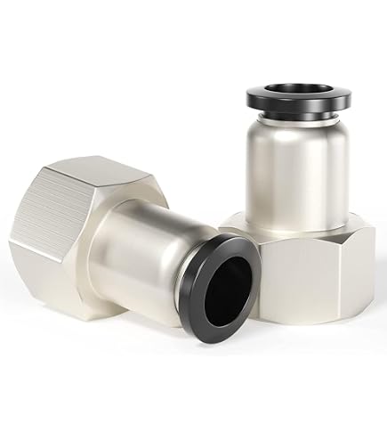 2x Pneumatik-Steckadapter 1/4 BSP auf 4mm Schlauch (gerade