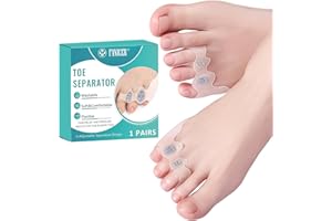QULLMARTLE Meñique Dedos de Pie de Separador,Correctores de Dedos del pie,Separador de Dedos de pie Silicona,para Alivio de la Presión Del Dedo Del Pie,Relajación de toe,Unisex Tamaño Universal