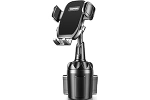 TOPGO Uchwyt na kubek uchwyt na telefon, uchwyt na telefon do samochodu [bezpieczny i stabilny] uchwyt na kubek uchwyt na telefon komórkowy podstawka samochodowa do iPhone 14, Samsung i innych