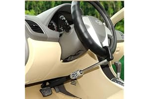 WANLIAN Lenkradsperrhebel, Schließhebel Doppelhebelsperre Diebstahlsicherung Lenkradklaue, Lenkradsperre Zahlenschloss Auto Super lang, Auto-Lenkradsperre Bremspedal Kupplungssperre Teleskophaken Universal