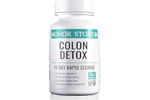 Honor Stone - Colon Cleanse 15 Day Detox - Supports Weight Loss - Helps Eliminate toxins - Relieves Constipation & Bloating - Probiotics Support Gut Health - Herbal Stool Softener