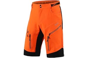 ARSUXEO Męskie spodenki kolarskie Luźny krój MTB Wodoodporne wyściełane spodenki rowerowe 1903