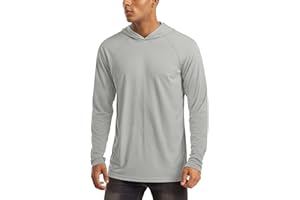MAGCOMSEN Men's UPF 50+ Sun Protection Hoodies Long Sleeves Tops Quick Drying Breathable Lightweight Shirts with Hood