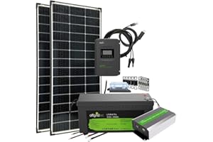 Offgridtec Autark Pro L 300W Solaranlage, 2000W AC Leistung, 200Ah LiFePO4 Akku, MPPT Laderegler mit Display, Plug & Play, Sinus-Spannungswandler, USB-Ausgänge, Für Wohnmobil und autarke Haushalte
