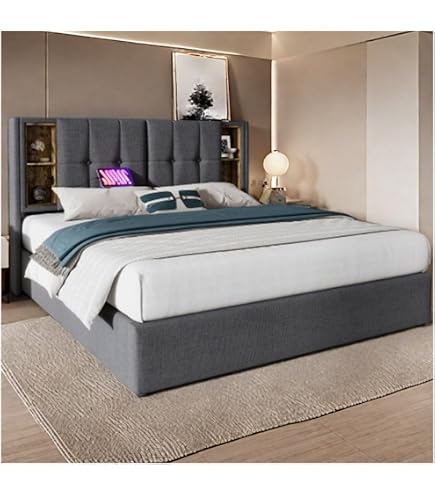 Lit Double 180x200 Cm Velours Avec Tête De Lit Capitonnée Et Pieds Cylindriques - Sommier à Lattes Inclus, Sans Matelas