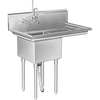 KuKoo Edelstahl Spültisch Waschbecken Spülbecken Spülschrank