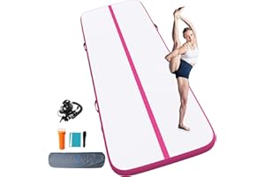 BAX ASTRONAVE Tappetino da ginnastica Tumbling per ginnastica a casa con pompa ad aria elettrica per allenamento/cheerleading/yoga/divertimento d'acqua