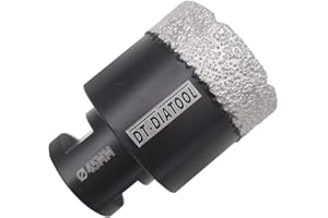 DT-DIATOOL Diamond Drill Bit 45mm Hole Saw for Dry Drilling Tile Porcelain Marble Ceramic Granite