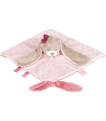 Nattou Spirale De Jeu Douce Avec Lapin Et Tortue – Fixation Berceau, Parc Ou Siège Bébé – Rose/Beige 40x24x11 Cm