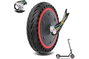 Amitor Scooter Motore con Pneumatico per Monopattino Elettrico 8,5 Pollici, Gomma Monopattino 8 1/2 x2 con Motore 36V 350W, 50/75-6.1 Pneumatico di Ricambio per Xiaomi Pro 2 M365 Pro Scooter Elettrico